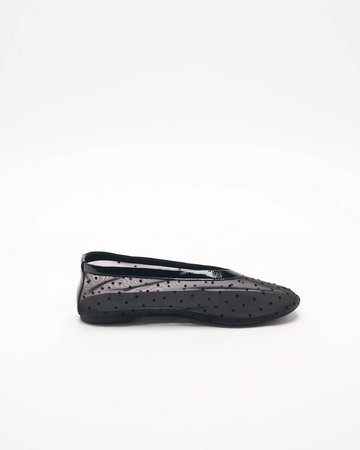 Walnut - Zurich Ballet Shoe - Black Spot