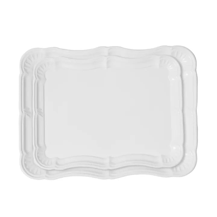 Florabelle - White Metal Trays