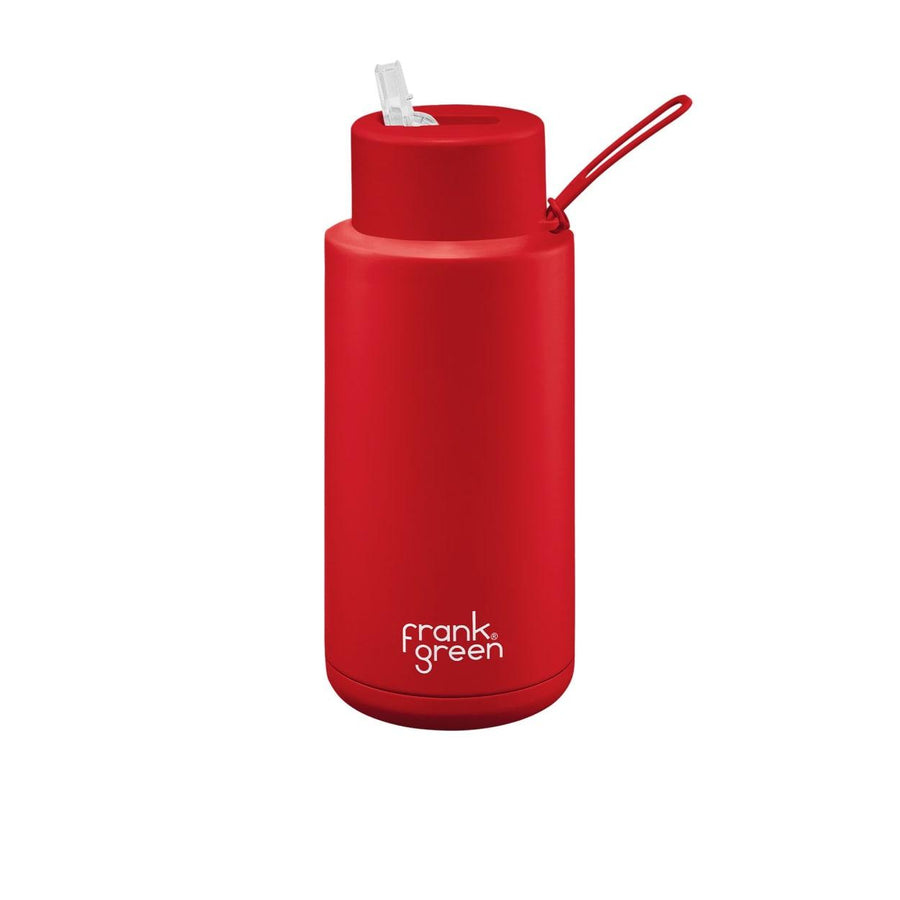 Frank Green - Limited Edition Ceramic Reusable Bottle - 34oz / 1,000ml - Atomic Red