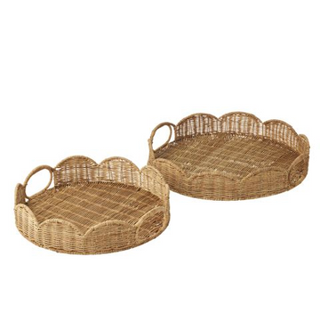 Coast to Coast Home - Pettine Rattan Trays - Natural