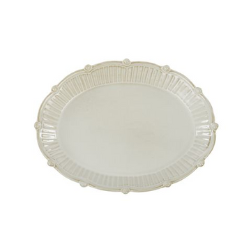 Coast to Coast Home - Bistrot Oval Ceramic Platter - White