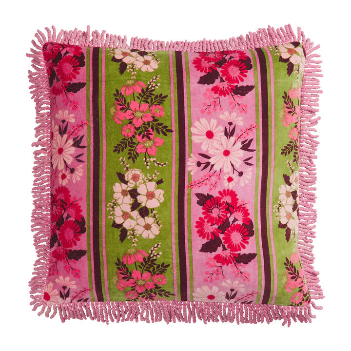 Sage & Clare - Devi Velvet Cushion - Rosewater