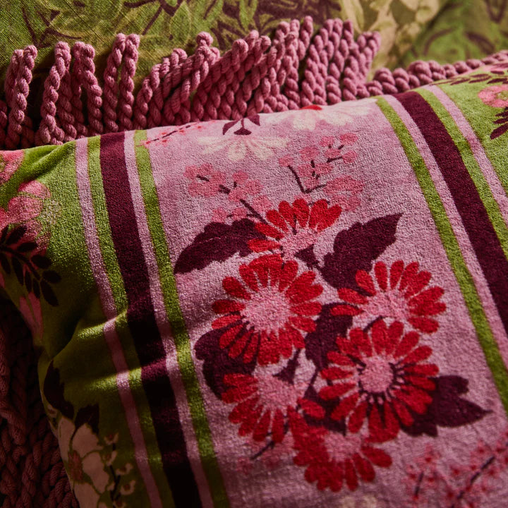 Sage & Clare - Devi Velvet Cushion - Rosewater