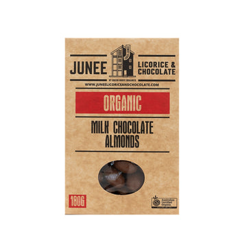 Junee - Organic Milk Chocolate Almonds - 180g
