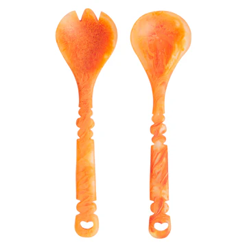 Sage & Clare - Wilkie Salad Servers - Persimmon