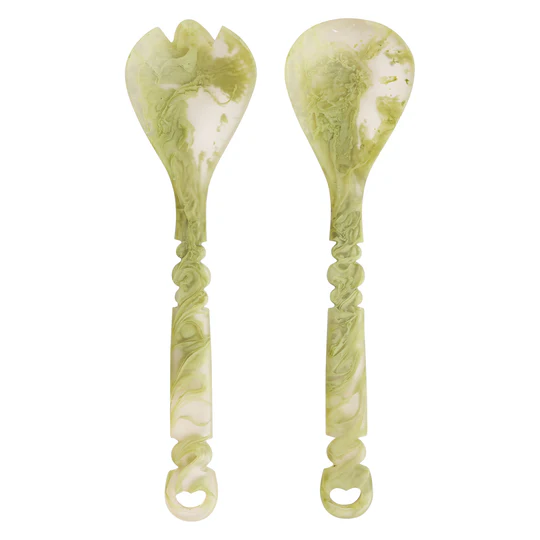 Sage & Clare - Wilkie Salad Servers - Pistachio