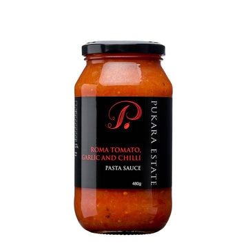 Pukara Estate - Roma Tomato, Garlic & Chilli Pasta Sauce 480g