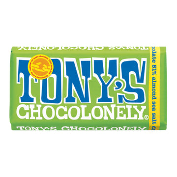 Tony's Chocolonely - Dark Almond Sea Salt - 180g