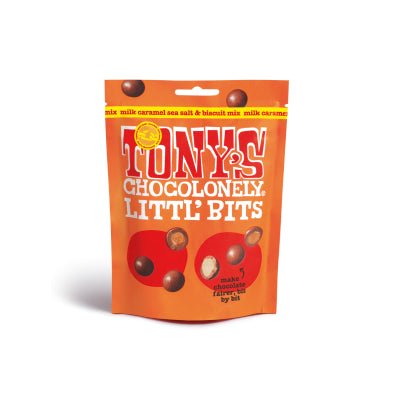 Tony's Chocolonely - Lil' Bits Milk Caramel Sea Salt & Cookie Mix - 113g