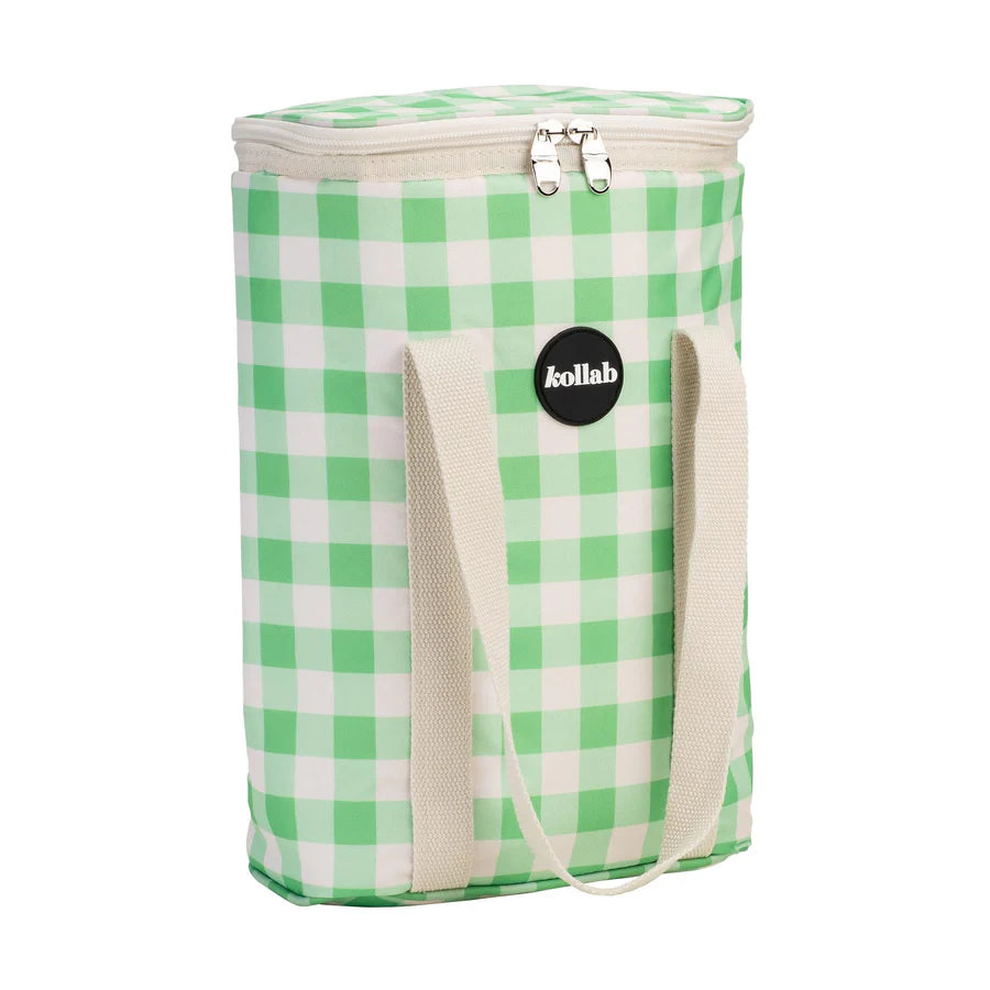 Kollab - Wine Cooler - Kelly Green Check